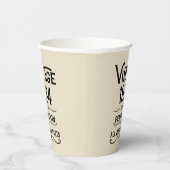 Personalisiert 40 Vintages Party Pappbecher (Rechts)