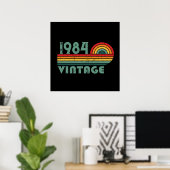 Personalisiert 40 Vintages Party Poster (Heimbüro)