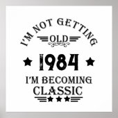 Personalisiert 40 Vintages Party Poster (Vorne)