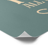 Personalisiert 40 Vintages Party Poster (Ecke)