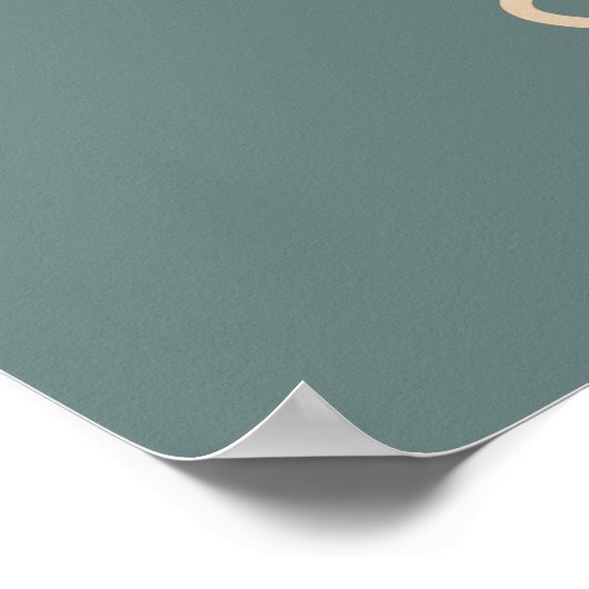 Personalisiert 40 Vintages Party Poster (Ecke)