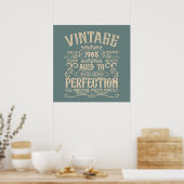 Personalisiert 40 Vintages Party Poster (Küche)