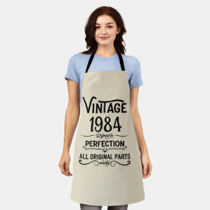 Personalisiert 40 Vintages Party Schürze