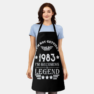 Personalisiert 40 Vintages Party Schürze
