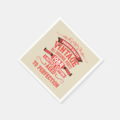 Personalisiert 40 Vintages Party Serviette (Ecke)