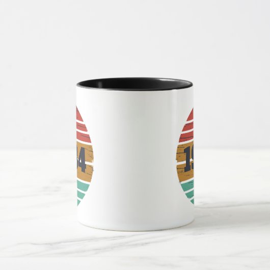 Personalisiert 40 Vintages Party Tasse (Zentrum)
