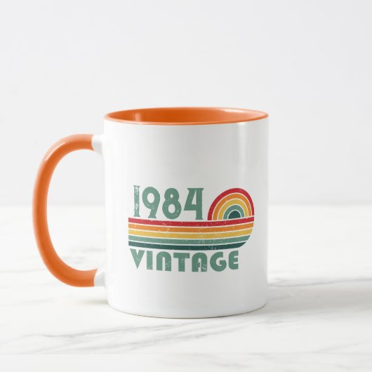 Personalisiert 40 Vintages Party Tasse (Links)