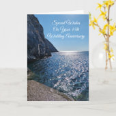 Personalisiert 45. Hochzeitstag Karte (Gelbe Blume)