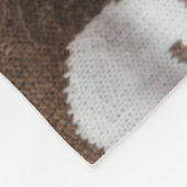 Personalisiert 4 Collage Red Kariert Monogram Fleecedecke (Ecke)