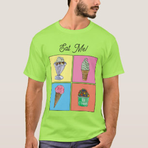 Personalisiert 4 Eiscreme-T - Shirt
