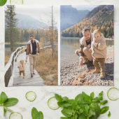 Personalisiert 4 Foto Collage Küchentücher (Gefaltet)