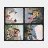 Personalisiert 4 FotoCollage Fleecedecke (Vorderseite (Horizontal))