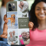Personalisiert 4 FotoCollage mit positivem Zitat Case-Mate iPhone Hülle<br><div class="desc">Personalisiertes Telefongehäuse für iPhone 11 pro max und viele andere Modelle. Das Design enthält eine individuelle Collage mit 4 Ihrer Lieblings-Fotos, Ihrem Namen und der Formulierung "Jeden Tag ist ein glücklicher Tag". Die Fotovorlage ist für Sie bereit, um Ihre Fotos hinzuzufügen, und arbeitet im Uhrzeigersinn von oben verlassen. Das Design...</div>