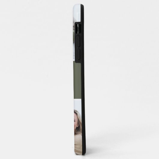 Personalisiert 4 FotoCollage mit positivem Zitat Case-Mate iPhone Hülle (Hinten/Links)