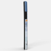 Personalisiert 4 Fotocollage positives Zitat blau Case-Mate iPhone Hülle (Hinten/Rechts)