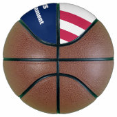 Personalisiert 4. Juli/Star und Streifen Basketball (Rechts)