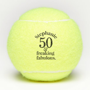 Personalisiert 50 & Fabulous Geburtstag Tennisbälle