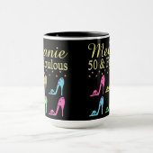 PERSONALISIERT 50 & FABULOUS SHOE QUEEN TASSE (Zentrum)