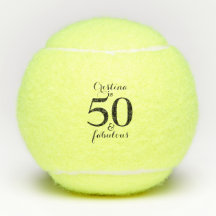 Personalisiert 50 & Fabulous Tennis Ball