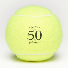 Personalisiert 50 & Fabulous Tennis Ball