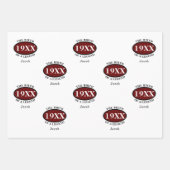 Personalisiert 50. Geburtstag eines legendären Ret Geschenkpapier Set (Vorderseite 2)