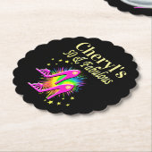 Personalisiert 50. GEBURTSTAG HÖHLEN PINK Untersetzer (angewinkelt)