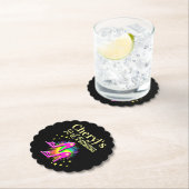 Personalisiert 50. GEBURTSTAG HÖHLEN PINK Untersetzer (Vor Ort)