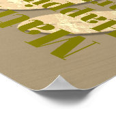 Personalisiert 50. Goldhochzeit Poster (Ecke)