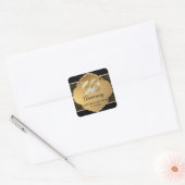 Personalisiert 50. Goldhochzeit Quadratischer Aufkleber (Umschlag)