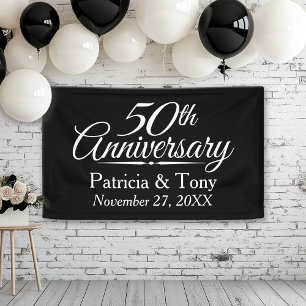 personalisiert 50. Hochzeitstag Banner