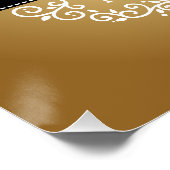 Personalisiert 50. Hochzeitstag, Gänse Poster (Ecke)