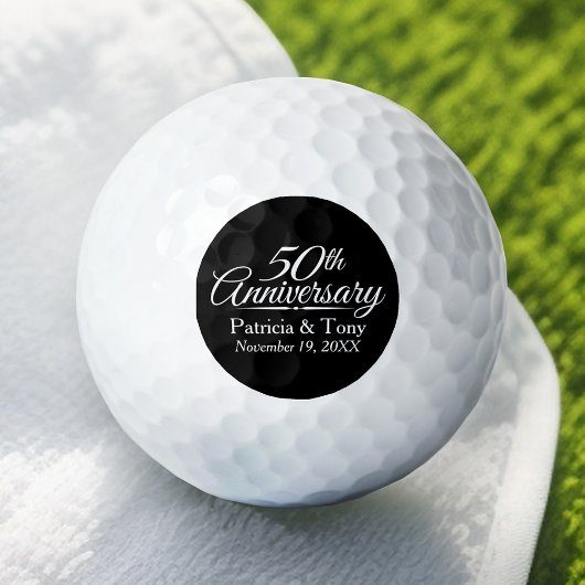 personalisiert 50. Hochzeitstag Golfball
