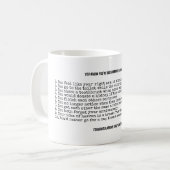 PERSONALISIERT 50. Hochzeitstag Kaffeetasse (Vorderseite Links)