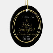 personalisiert 50. Hochzeitstag Keramik Ornament (Rechts)