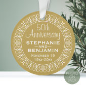 personalisiert 50. Hochzeitstag Ornament