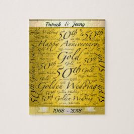 Personalisiert 50. Hochzeitstag Puzzle