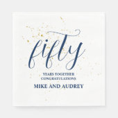 personalisiert 50. Jahrestag Serviette (Vorderseite)