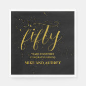 personalisiert 50. Jahrestag Serviette (Vorderseite)