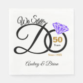 personalisiert 50. Jahrestag Serviette (Vorderseite)