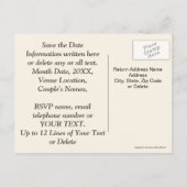 Personalisiert 50. Jahrestag Speichern Sie die Dat Ankündigungspostkarte (Rückseite)