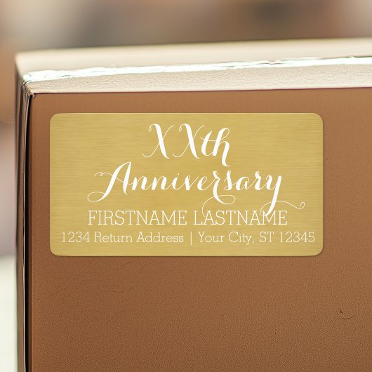 personalisiert 50. oder anderes Hochzeitstag Adressaufkleber