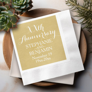personalisiert 50. oder anderes Hochzeitstag Serviette