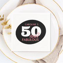 Personalisiert 50 und fabelhafte Geburtstagsparty