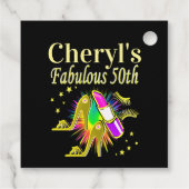 PERSONALISIERT 50 UND FABULOUS DIVA GESCHENKANHÄNGER (Rückseite)