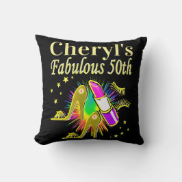 PERSONALISIERT 50 UND FABULOUS DIVA KISSEN