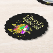 PERSONALISIERT 50 UND FABULOUS DIVA UNTERSETZER (angewinkelt)