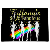 PERSONALISIERT 50 UND FABULOUS PHANTASTISCHE DIVA- GROßE GESCHENKTÜTE (Vorderseite)