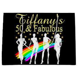 PERSONALISIERT 50 UND FABULOUS PHANTASTISCHE DIVA- GROßE GESCHENKTÜTE