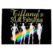 PERSONALISIERT 50 UND FABULOUS PHANTASTISCHE DIVA- GROßE GESCHENKTÜTE (Rückseite)