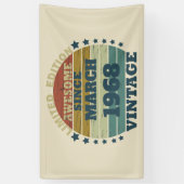 Personalisiert 55 Vintag 55. Geburtstag Banner (Vertikal)